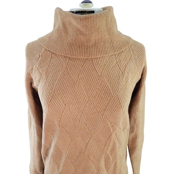 NWOT Talbots Tan Knit Sweater Sz P - Picture 4 of 7